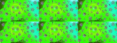 Raster suluboya çiçek deseni, narin çiçekler, yeşil çiçekler, tebrik kartı şablonu. Güzel kumaş deseni.