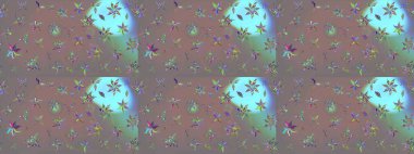 Üst manzara, yumuşak gri renk tarzı. Çiçek kompozisyonu, el boyası, hassas şablon. Manzaralı çiçek deseni. Sevgililer günü ve tebrik kartı konsepti için şık bir davet.