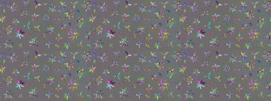 Eskiz Vintage Çiçek Deseni. Raster Kalça dokusu deseni.