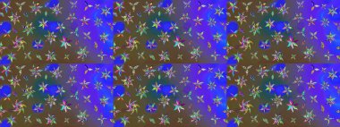 Raster çiçek desenli çiçek deseni, yapraklar, dekoratif elementler, sıçrama, lekeler, el çizimi kontur çizgileri ve Doodle çizim stili, grafik raster çizim çizimi.