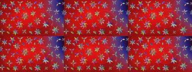 Küçük çiçekteki sevimli çiçek deseni. Tony 'nin kumaş kalıbını çiz. Raster illüstrasyonu. Modaya uygun kumaş deseni.