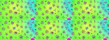 Modern gelişim yeşil raster arka plan duvar kâğıdı illüstrasyonu klasik çizgili, desenli desenli çiçekler, çiçekli süsler. Çiçekli el çizimi çizimi deseni.