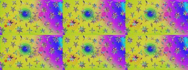 Soyut etnik raster çizim kalıbı. Arkaplan dokusu, duvar kağıdı, sarı renkli çiçek teması. Kabile sanatı boho baskısı, klasik çiçek arkaplanı.