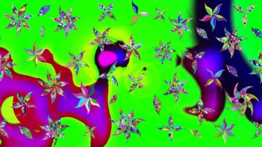 Düz Çiçek Elementleri Tasarımı. Raster güzel kumaş deseni çiziyor. Renkli Bahar Teması eskiz kalıbı. Çiçek deseni.