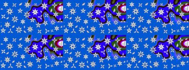 Küçük çiçekte güzel bir desen. Küçük renkli çiçekler. Çiçekli bahar çiçekleri. Motley illüstrasyonu. Moda baskıları için zarif bir şablon.