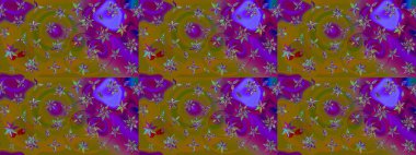 Çiçekli çizim şekli. Kahverengi renkli çiçekler. Düz Çiçek Elementleri Tasarımı. Renkli Bahar Teması çizim şablonu.