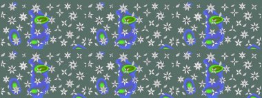 Klasik çiçekler. El çizimi, soyut ve süslü elementler. Yaz çiçekleri teması. Tarafsız renkler. Suluboya resim taklit Raster illüstrasyonu.