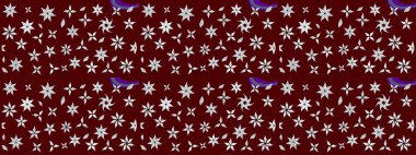 Çiçekli karalama şeklinde Raster çiçek deseni. Nazikçe, güzel çiçek arkaplanı. Kırmızı renkte çiçekler.