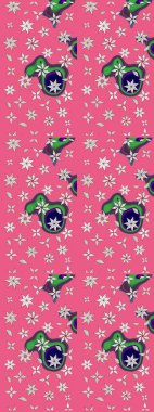 Çiçek desenli pembe renkler, el yapımı papatyalar, papatyalar. Tekrar eden çiçek arkaplanı, zarif pembe çiçek duvar kağıdı.