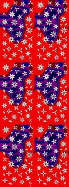 Organik motif arka planı. Çizim kalıbı. Raster illüstrasyonu. Ultraviyole kumaş deseni.