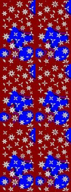 Parlak renkli çiçekli ve kırmızı yapraklı harika bir çiçek deseni. Moda baskıları için zarif bir şablon. Modern çiçek arkaplanı. Halk stili.