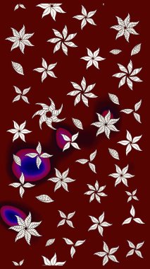 Güzel kumaş deseni. Raster suluboya deseni, narin çiçekler, kırmızı çiçekler, tebrik kartı şablonu..