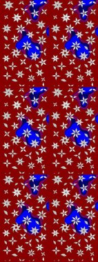 Zarif, parlak ve kırmızı çiçek desenli eskiz. Sabıka fotoğraflarında, bebek kıyafetlerinde, duvar kâğıtlarında, paket kutularında falan kullanılabilir. Raster..