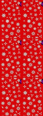 Güzel kumaş deseni. Hoş bir çiçek geçmişi var. Küçük bir çiçekte eskiz deseni. Raster illüstrasyonu.