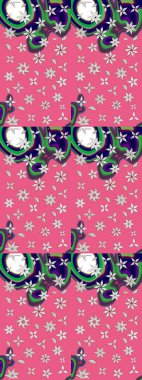 Doğa. Raster deseni. Çiçek kolajı. Çiçek kompozisyonu. Küçük çiçekte güzel bir desen var. Çiçek arkaplan. - Pembe çiçekler.