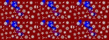 Yumuşak pamuk tasarımı. Paketleme, tekstil, duvar kâğıdı için çiçek eskizi. Yumuşak fayans. Klasik çiçek desenli. Raster taze dokusu.