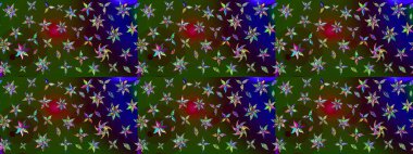 Yeşil renkli çiçekler. Renkli Bahar Teması eskiz kalıbı. Düz Çiçek Elementleri Tasarımı. Güzel çiçek deseni..