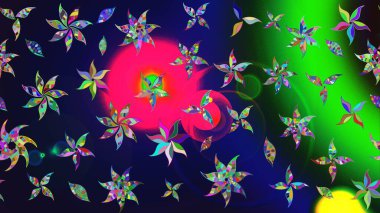 Çiçek buketleriyle klasik bir eskiz şekli. Raster illüstrasyonu. Gri renklerde.