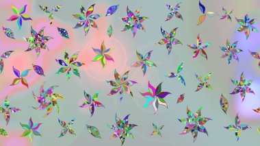 Klasik çiçek desenli. Raster 'ın taze dokusu. Paketleme, tekstil, duvar kâğıdı için çiçek eskizi. Yumuşak pamuk tasarımı. Yumuşak kiremit.