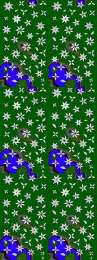 Güzel çiçek deseni. Yeşil renkli çiçekler. Renkli Bahar Teması eskiz kalıbı. Düz Çiçek Elementleri Tasarımı.