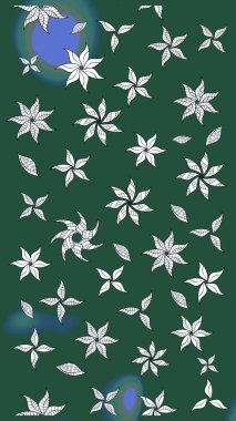 Çiçekleri, deniz kabukları, mandalaları ve suluboya efektleriyle donanma geçmişi. Yatak çarşafları, ceket, paket tasarımı, kumaş ve moda kavramları için tekstil baskısı. Çizim kalıbı etnik tasarım.