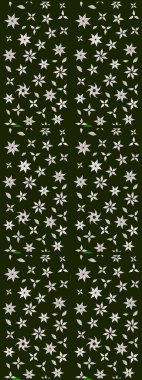 Gri renklerde bahar çiçekleri. Çiçekli karalama şeklinde Raster çiçek deseni. Raster illüstrasyonu.