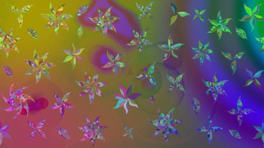 Kahverengi renkli çiçekler. Nazik, narin çiçek arkaplanı. Raster çiçek desenli ve çiçekli..