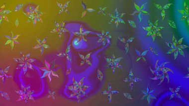 Çiçekli el çizimi çizimi deseni. Modern gelişim kahverengi raster arka plan duvar kâğıdı illüstrasyon klasik çizgili iz sürme desenli çiçekler, çiçekli süsler.