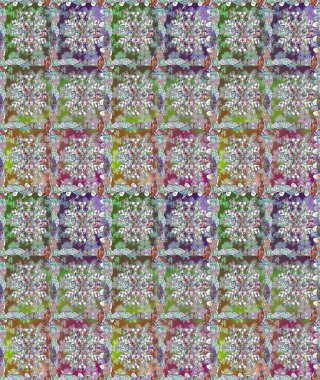 Botanik çizim kalıbı. Suluboya etkisi. Organik elementler. Raster deseni.