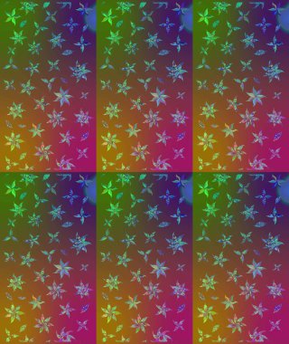 Raster illüstrasyonu. Kumaş, tekstil, duvar kağıdı baskısı için. Eski usul. Raster. Eskiz geçmişi. Tomurcukları çiçekli sevimli çiçek deseni..