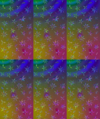 Parlak renkli çiçekleri ve kahverengi renkli yaprakları olan harika bir çiçek deseni. Halk tarzı. Modern çiçek arkaplanı. Moda baskıları için zarif bir şablon.