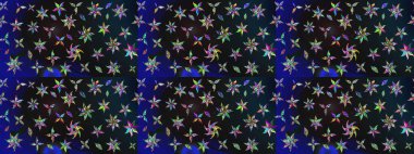 Gri renkli şirin çiçek deseni. Renkli Bahar Teması eskiz kalıbı. Raster Modaya uygun kumaş deseni. Düz Çiçek Elementleri Tasarımı.