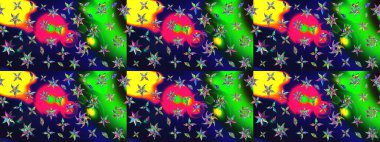 Küçük gri çiçeklerle oldukça eski bir besin torbası deseni. Tekstil, kumaş, kapaklar, duvar kağıtları, baskı, paket, koleksiyon defteri, örgü, dekupaj için çiçek arkaplanı..