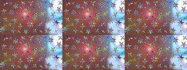 Tony 'nin kumaş kalıbını çiz. Küçük çiçekteki sevimli çiçek deseni. Raster illüstrasyonu. Modaya uygun kumaş deseni.