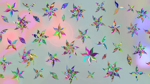 Klasik çiçek desenli. Raster 'ın taze dokusu. Paketleme, tekstil, duvar kâğıdı için çiçek eskizi. Yumuşak pamuk tasarımı. Yumuşak kiremit.