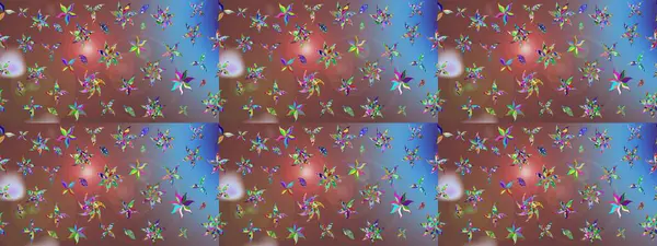 Raster illüstrasyonu. Raster illüstrasyonu. El yapımı çiçek ve bitki koleksiyonu. Eskiz tarzı kahverengi renklerde. Şirin karalamalı çiçek deseni çiz..