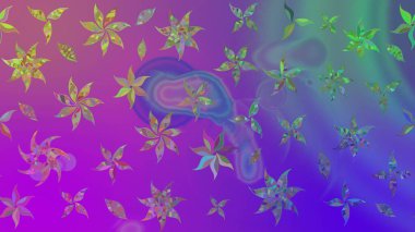 Şatafatlı bahar bahçesi dokusu. Mor renkli çiçek çizimi. Mor renkli çiçekler. Raster illüstrasyonu. Çiçek deseni.