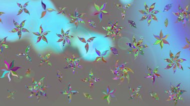 Çiçekli zambakların eskiz geçmişi. Parlak çiçekli kolaj çiçekleri gridir. Çiçek tasarımı için inanılmaz kolaj cennet tarzı..