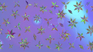 Raster illüstrasyonu. El çizimi. Çiçekli, yapraklı, çiçek desenli çizim..