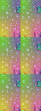 Tarafsız renklerde çiçekler. Kumaş desenli papatya çiçekleri ayrıntıları.