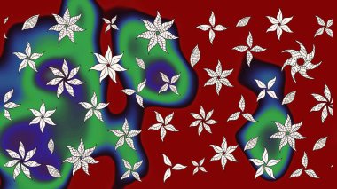 Kırmızı renkte çiçekler. Nazik, sevimli çiçek arkaplanı. Raster çiçek desenli ve çiçekli..