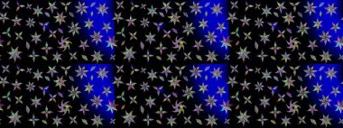 Zentangle soyut çiçekleri. Güzel kumaş deseni. Düz Çiçek Elementleri Tasarımı. Karalama çiçeği. Renkli Bahar Teması eskiz kalıbı. Raster illüstrasyonu.