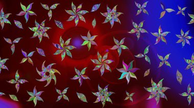 Raster çiçek izi. Klasik taslak çizimi. Çiçek rengi eskiz deseni.