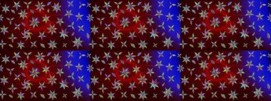 Modern çiçek arkaplanı. Halk tarzı. Parlak renkli çiçekleri ve kahverengi renkli yaprakları olan harika bir çiçek deseni. Moda baskıları için zarif bir şablon.