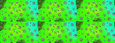 Modaya uygun kumaş deseni. Renkli Yaz Temalı eskiz kalıbı. Sevimli çiçek raster deseni. Düz Çiçek Elementleri Tasarımı.