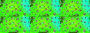 Renkli Bahar Teması eskiz kalıbı. Eskiz klasiği. Raster Şirin kumaş deseni. Düz Çiçek Elementleri Tasarımı.