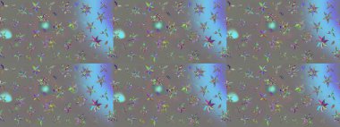 Raster stili kumaş deseni. Çiçekler suluboya çizim deseni.