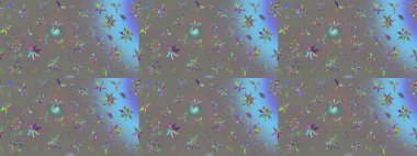 Doğa. Çiçek kompozisyonu. Küçük çiçekte güzel bir desen var. - Gri çiçekler. Çiçek arkaplan. Çiçek kolajı. Raster deseni.