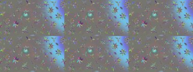 Doğa. Çiçek kompozisyonu. Küçük çiçekte güzel bir desen var. - Gri çiçekler. Çiçek arkaplan. Çiçek kolajı. Raster deseni.