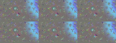 Renkli Yaz Temalı eskiz kalıbı. Modaya uygun kumaş deseni. Düz Çiçek Elementleri Tasarımı. Sevimli çiçek raster deseni.